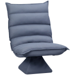 Bodensofa su reguliuojamu atlo&scaron;u, sukamas, mikropluo&scaron;tas, pilka, 62x62x95 cm