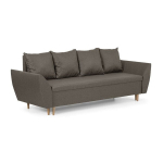 Sofa-lova ALI, 3 vietų, 230 cm plotis, 140x190 cm miegamoji dalis, su patalynės dėže