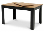 Valgomojo stalas Leobert NP 120-160x80 Craft juodos kojos i&scaron;skleidžiamas modernus