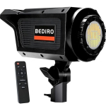 Fotografijos studijos &scaron;viestuvas 100W su nuotolinio valdymo pulteliu, LED ap&scaron;vietimas fotografijai ir vaizdo įra&scaron;ams, nuolatinė &scaron;viesa fotostudijai, portretų, produktų ir video fotografavimui, profesionalus studijinis ap&scaron;vietimas su reguliuojamu ry&scaron;k ...