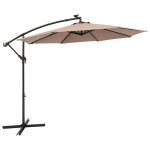 3m saulės skėtis terasai, rudas, 3m saulės skėtis terasai, rudas
