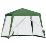 Sodo paviljonas, 3x3 m, metalas ir poliesteris, su tinkleliu, 1 vnt