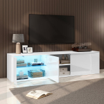 TV spintelė, 180x40x45 cm, LED ap&scaron;vietimas, 3 durys, 1 vnt