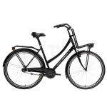 Miesto dviratis Bisan Fluante C Glossy Black/Silver (ratų dydis: 700C, rėmo dydis: 20,5")