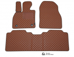 Kilimėliai QuiltyMats Citroen C4 Picasso 2013-2020 (3 vnt.), Ruda-Ruda /55-16