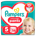Pampers Active Baby Pants Sauskelnės, 5 Dydis, 58 vnt.