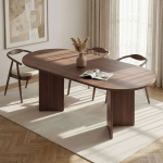 Valgomojo stalas Sorell Milano Walnut, 160x75x90 cm, rie&scaron;utmedžio spalvos