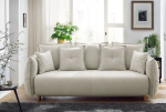 Sofa-lova Puffy, kreminės spalvos