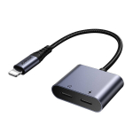 Joyroom SY-L02 Lightning į 2x Lightning DAC adapteris 2in1 - juodas