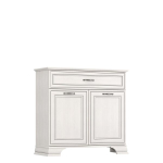 Komoda Mebelbos Tiffany 2, 94X37X90.1 cm, balta