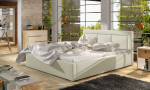 Lova NORE Belluno MTP, 180x200 cm, kreminė