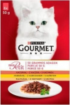 Gourmet maistas katėms -MIX pauk&scaron;tiena 6x50g