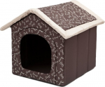 Guolis-būda Hobbydog R1 kauliukai, 38x32x38 cm, rudas