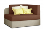Sofa NORE Rosa, ruda/kreminė