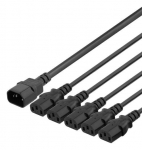 Maitinimo laidas Deltaco DEL-113C, 1m