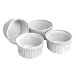 Forma Ramekin, 4 vnt, balta