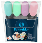 Žymeklių rinkinys SCHNEIDER JOB PASTEL, 4 vnt