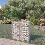 Gabiono siena su dangčiu, 80x20x100 cm, galvanizuotas plienas