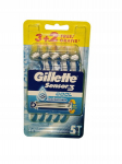 Vienkartiniai skustuvai vyrams Gillette Sensor3 Cool, 5 vnt