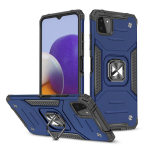 Apsauginis dėklas su magnetiniu laikikliu Samsung Galaxy A22 4G, mėlynas