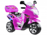Vaiki&scaron;kas elektrinis motociklas Vespa - rožinis