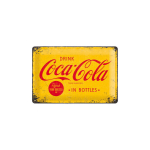 Metalinė plok&scaron;telė 20 x 30 cm, Coca-Cola In Bottles