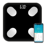 I&scaron;manios vonios svarstyklės su &bdquo;Bluetooth&ldquo; funkcija, juodos