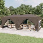 Proginė palapinė su &scaron;oninėmis sienomis, taupe, 3x6m