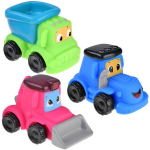 Mink&scaron;tų konstrukcinių automobilių rinkinys 3 vnt. 18M+