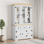 Komoda vidaXL Corona, balta