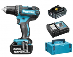 Akumuliatorinis gręžtuvas Makita DDF482RTJ, 18V, su akumuliatoriumi ir įkrovikliu