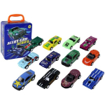 Žaislinių transporto priemonių rinkinys Leantoys, 12 vnt