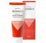 Stangrinančios veido valymo putos Jigott Vita Solution 12 Firming Foam Cleansing, 180 ml