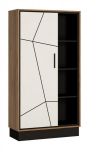 Vitrina Wojcik meble Brolo BROR01, juoda/ruda