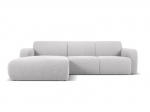 Keturvietė kairinė sofa Windsor & Co Lola, 250x170x72 cm, &scaron;viesiai pilka