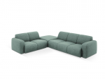 Kairinė kampinė sofa Windsor & Co Lola, 315x250x72 cm, &scaron;viesiai žalia
