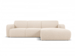 Keturvietė de&scaron;ininė sofa Windsor & Co Lola, 250x170x72 cm, smėlio spalvos