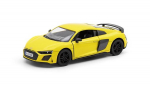 Žaislinis automobilis KinSmart, 2020 Audi R8 Coup&eacute;, geltonas