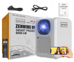 Full HD 4K 12000lm 400 Ansi WiFi 24/5 GHz Bluetooth 5.1 36-200 projektorius Zenwire H9