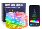 LED i&scaron;manieji &bdquo;Bluetooth&ldquo; kalėdinės lemputės su programa LIVMAN FTT-P100V05U, 10M