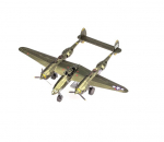 Metal Earth 3D galvosūkis P-38 Lightning