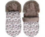 Miegmai&scaron;is vežimėliui BabyMam, 114cm, rudas