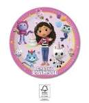 Popierinės lėk&scaron;tutės Gabby's Dollhouse, 20 cm, 8 vnt.