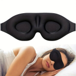 3D miego kaukė unisex, juoda, Universalus