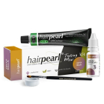 Blakstienų / antakių dažymo rinkinys Hairpearl Tonting Kit Mini, Raven Black