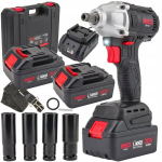 Belaidis smūginis veržliaraktis Red Technic RTAKU0026, 2x Li-Ion 4Ah / 20V