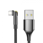 ESSAGER UNIVERSAL juodas TYPE-C laidas 100CM (IKI 3A)