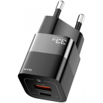 Įkroviklis Essager 'GaN Square' juodas 33W (PD / QC3.0)