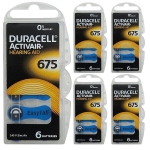 Duracell klausos aparato baterijos, 5x6 vnt., 30 vnt.