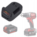 Adapteris Zenthril BS18ML &ndash; USB i&scaron;ėjimas 5V 2.1A, Patvarus ABS+PC, Nominali įtampa 18V